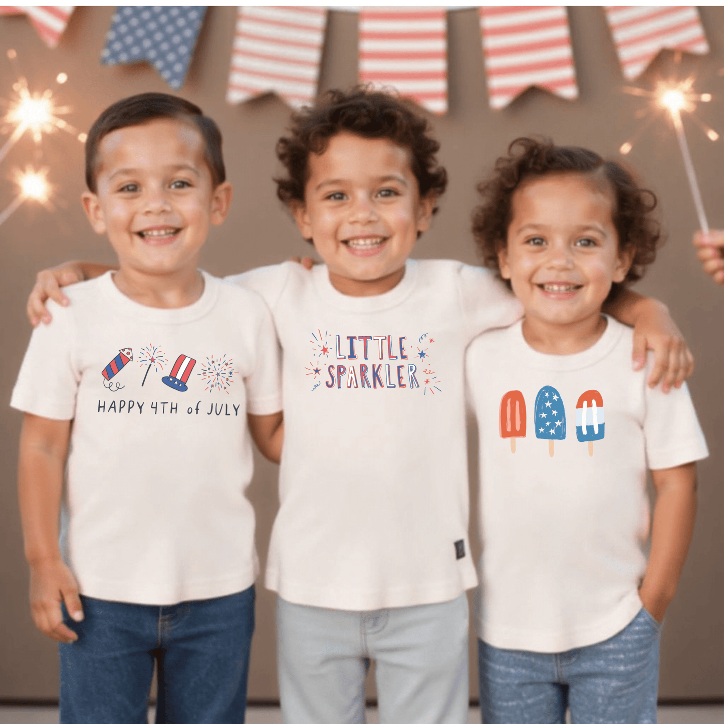 Organic Toddler Graphic Tee - Popsicles