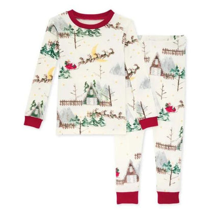 Organic Baby & Toddler Christmas Pajamas - Santa's Sleigh