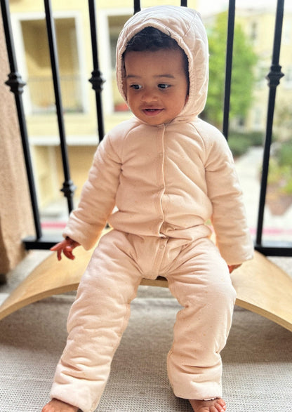Étoile Organic Plush Baby Bunting - Blush
