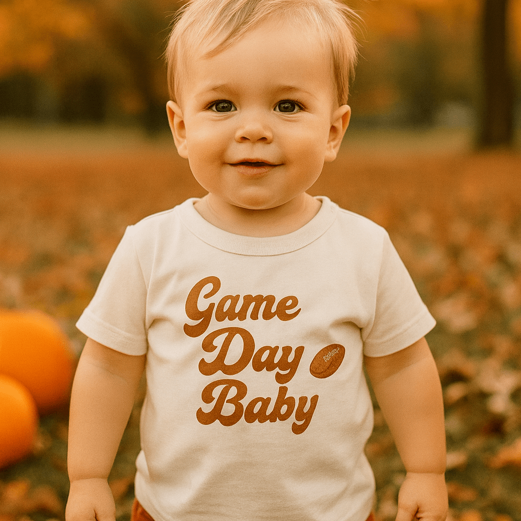 Organic Toddler Graphic Tee - Game Day Baby
