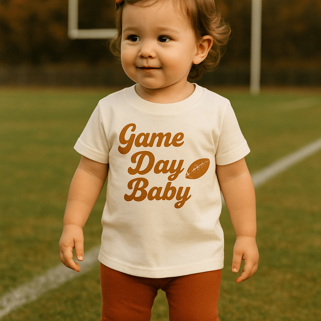 Organic Toddler Graphic Tee - Game Day Baby