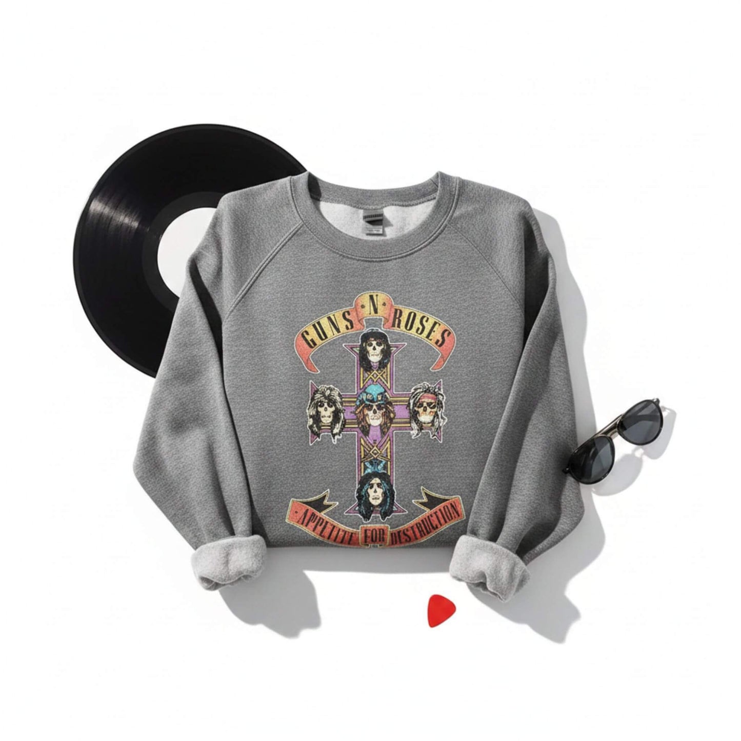 Adults Guns N Roses Appetite for Destruction Fleece Sweatshirt