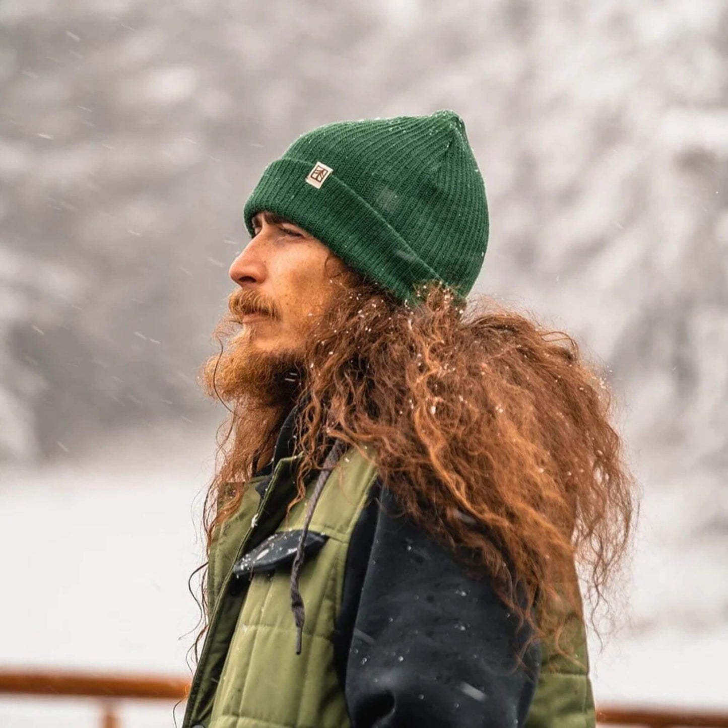 Adults Organic Beanie - Green