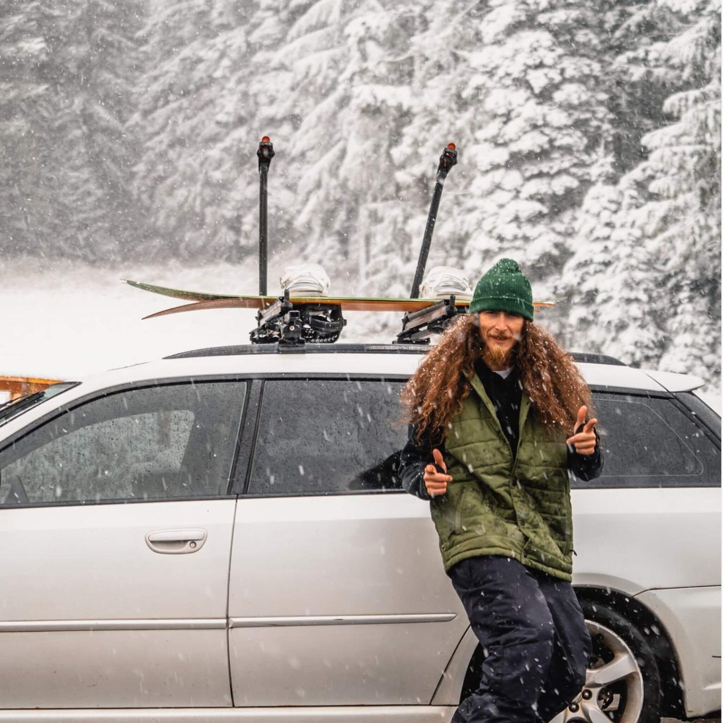 Adults Organic Beanie - Green