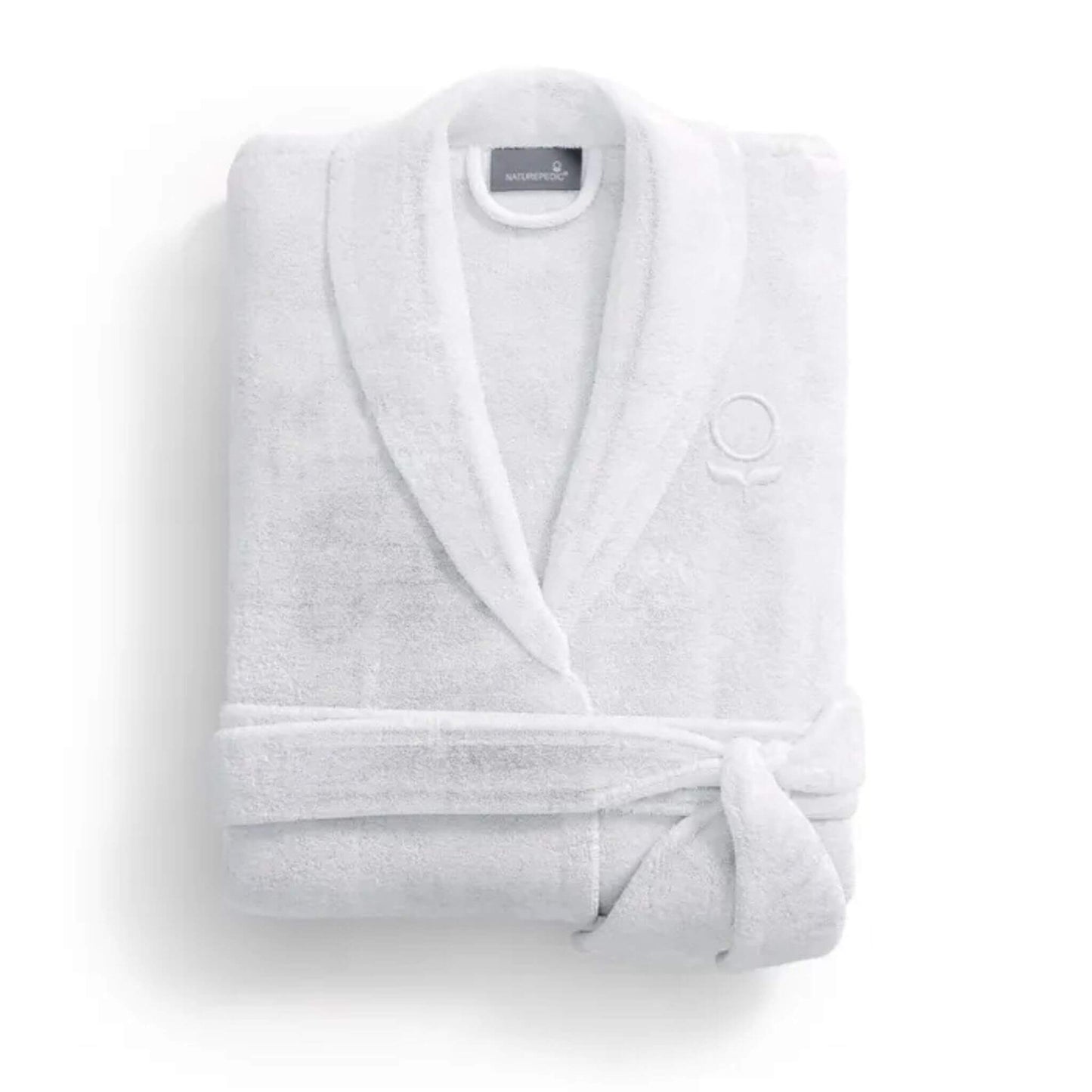 Adults Unisex Organic Cotton Velour Bathrobe