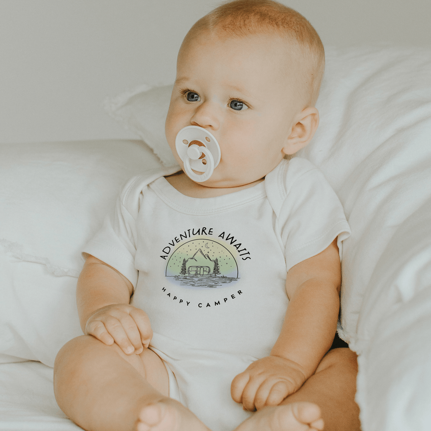 Organic Baby Graphic Bodysuit - Adventure Awaits