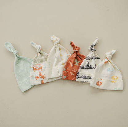 Organic Baby Hat - I Love You (Desert Green)