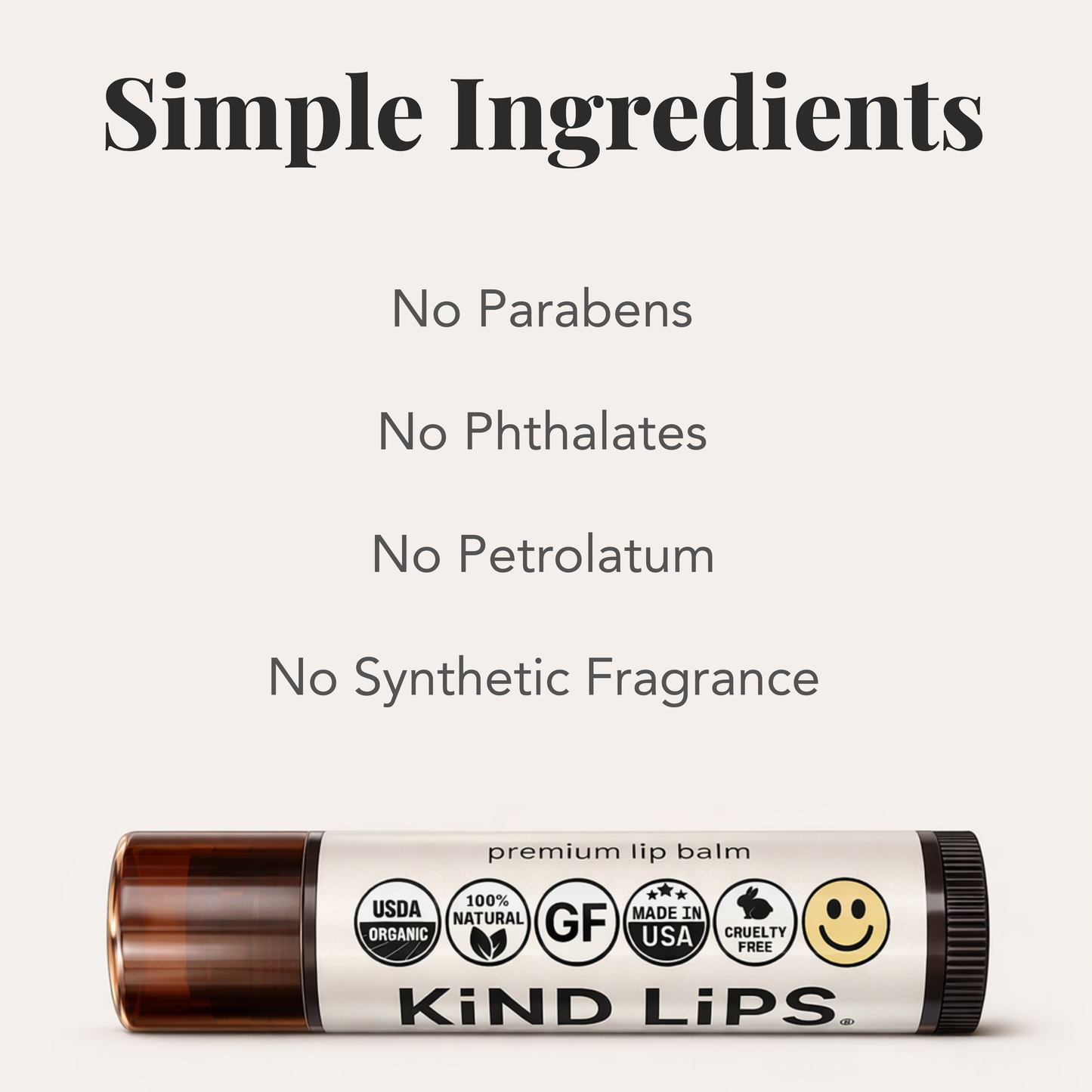 Organic Lip Balm Georgia Peach
