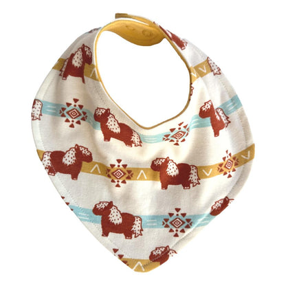 GOTS Certified Organic Baby Bib - Aztec Pony