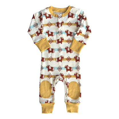 Organic Baby Romper - Aztec Pony