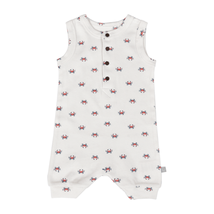 Organic Baby Tank Romper - Crab