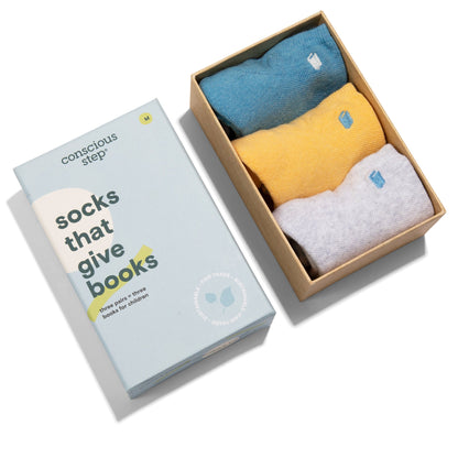Adult Socks that Give Books