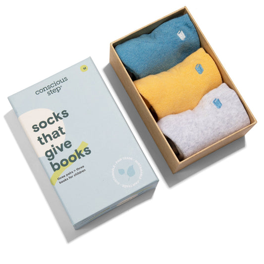 Adult Socks that Give Books