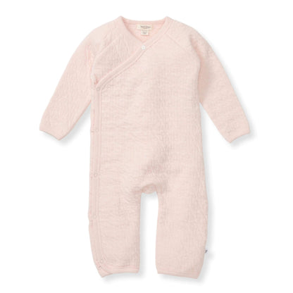 Baby Girl Organic Quilted Jumpsuit - Ranunculus