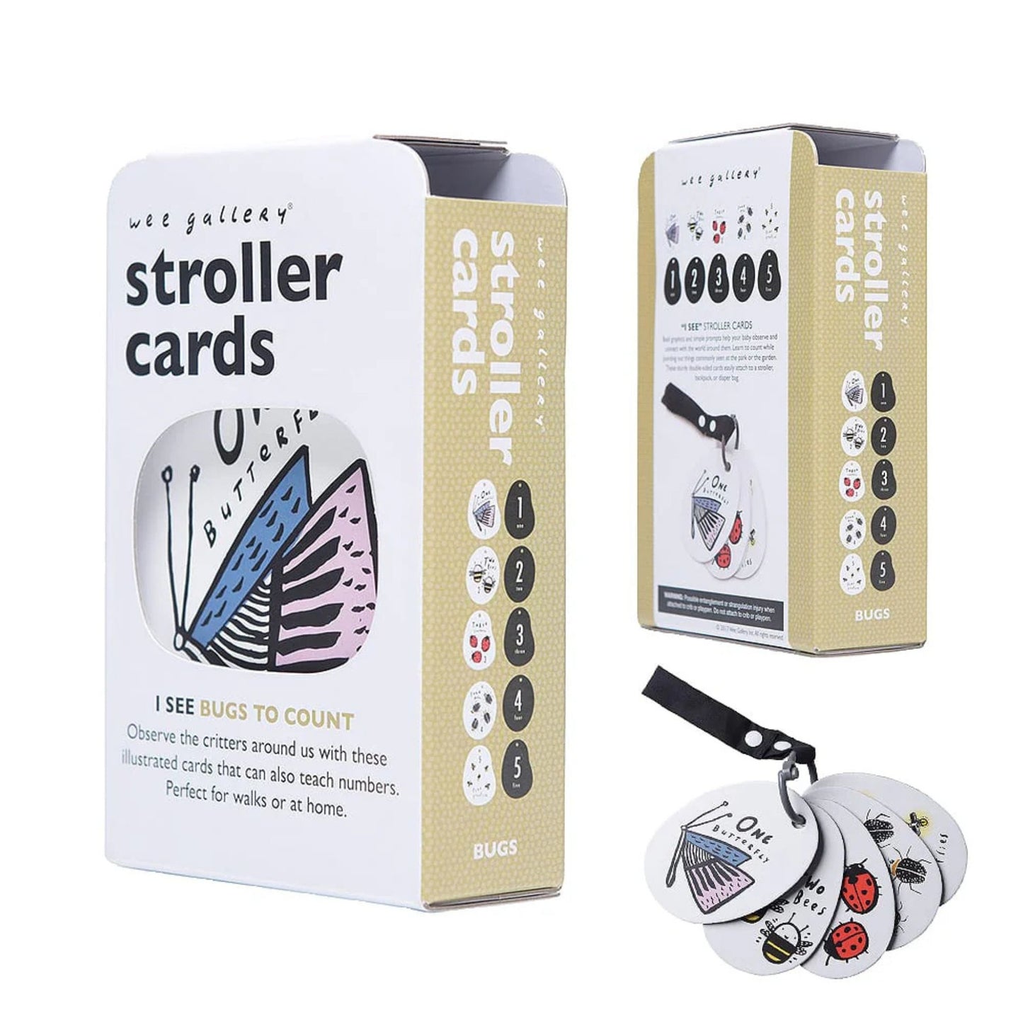 Baby & Toddler Stroller Cards Activity - I See Bugs to Count