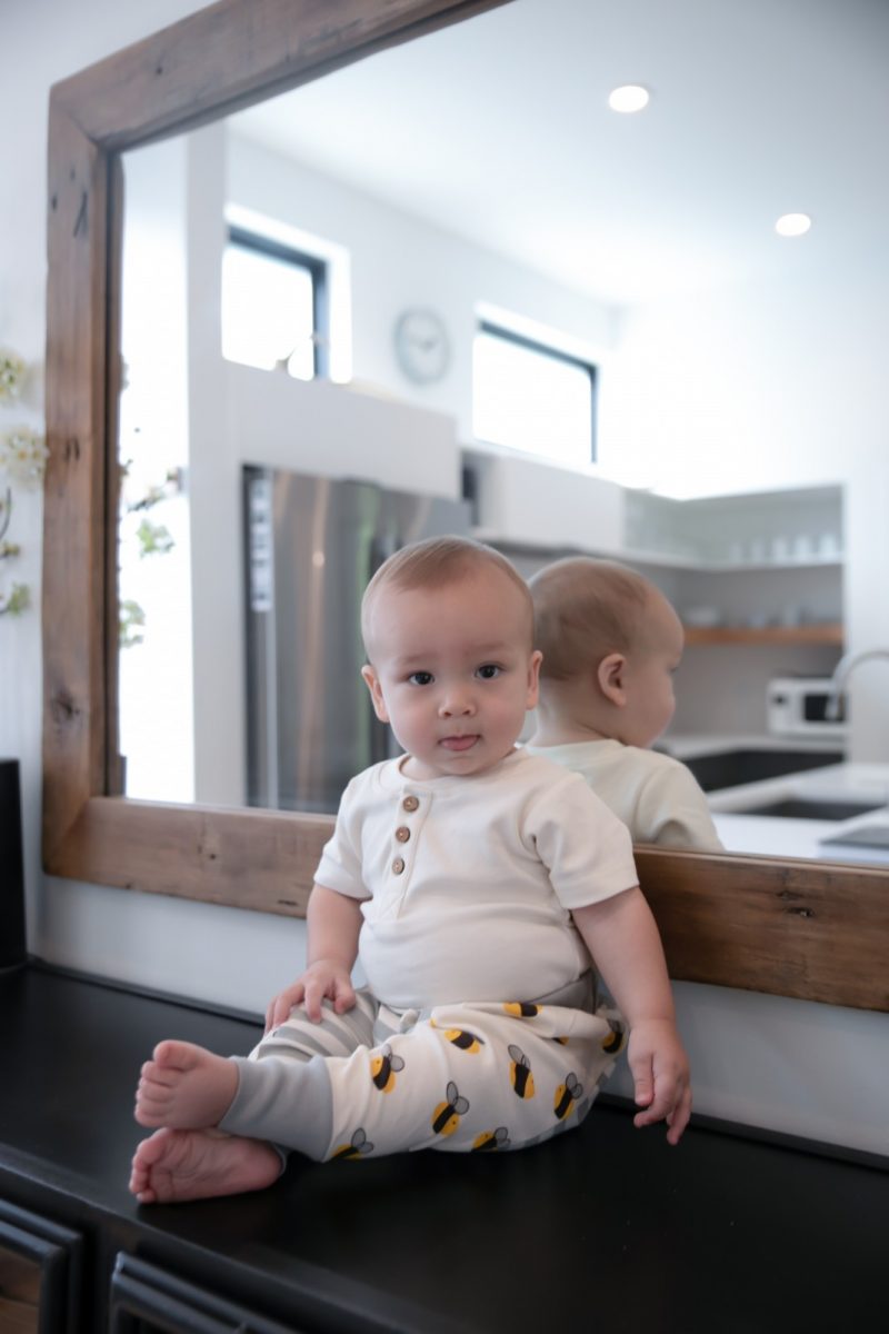 Organic Henley Short Sleeve Bodysuit