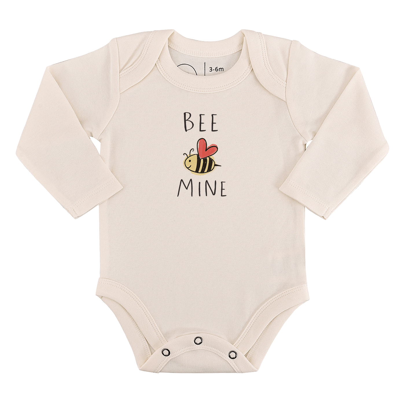Long Sleeve Graphic Baby Bodysuit - Bee Mine