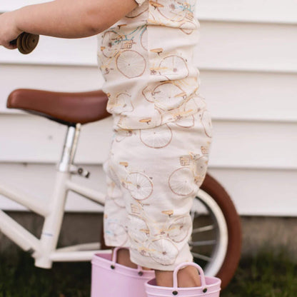 Bicycles Organic Toddler & Kid Short Sleeve PJ Set