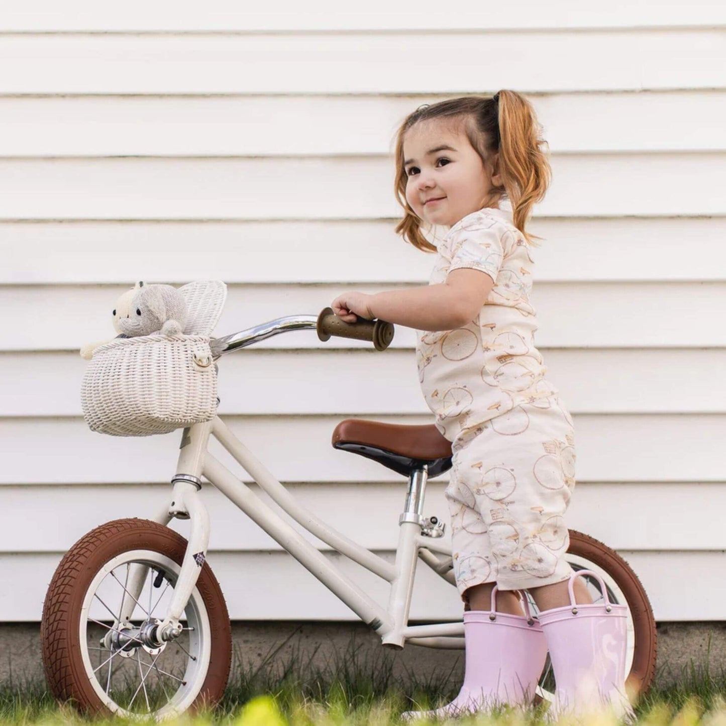 Bicycles Organic Toddler & Kid Short Sleeve PJ Set
