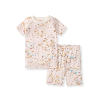Bicycles Organic Toddler & Kid Short Sleeve PJ Set