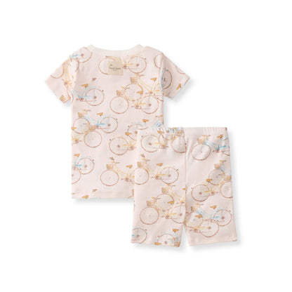 Bicycles Organic Toddler & Kid Short Sleeve PJ Set