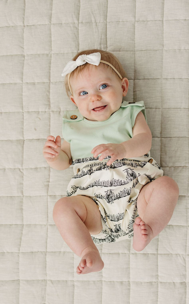 Organic Baby Bubble Romper - Billie & Kid