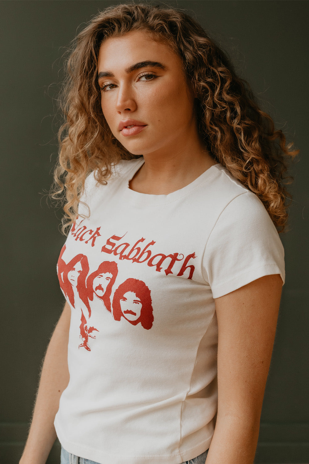 Women's Organic Black Sabbath Baby Tee
