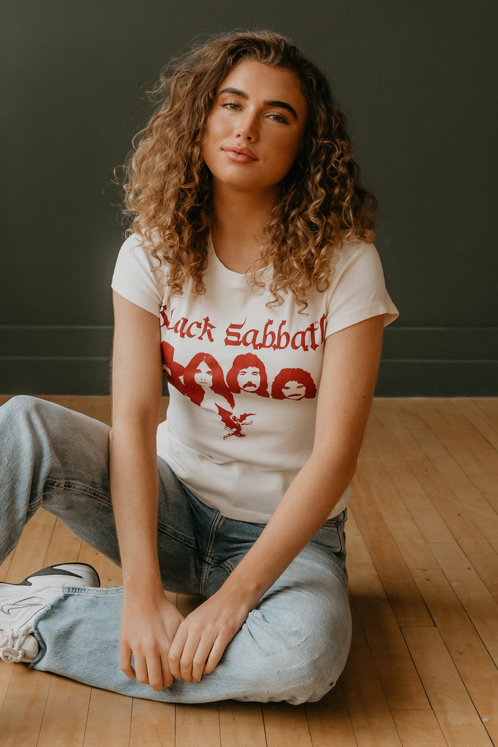 Women's Organic Black Sabbath Baby Tee