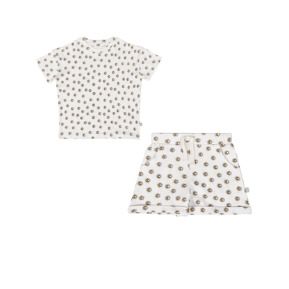 Organic Toddler Shirt & Short Set - Sun Ray