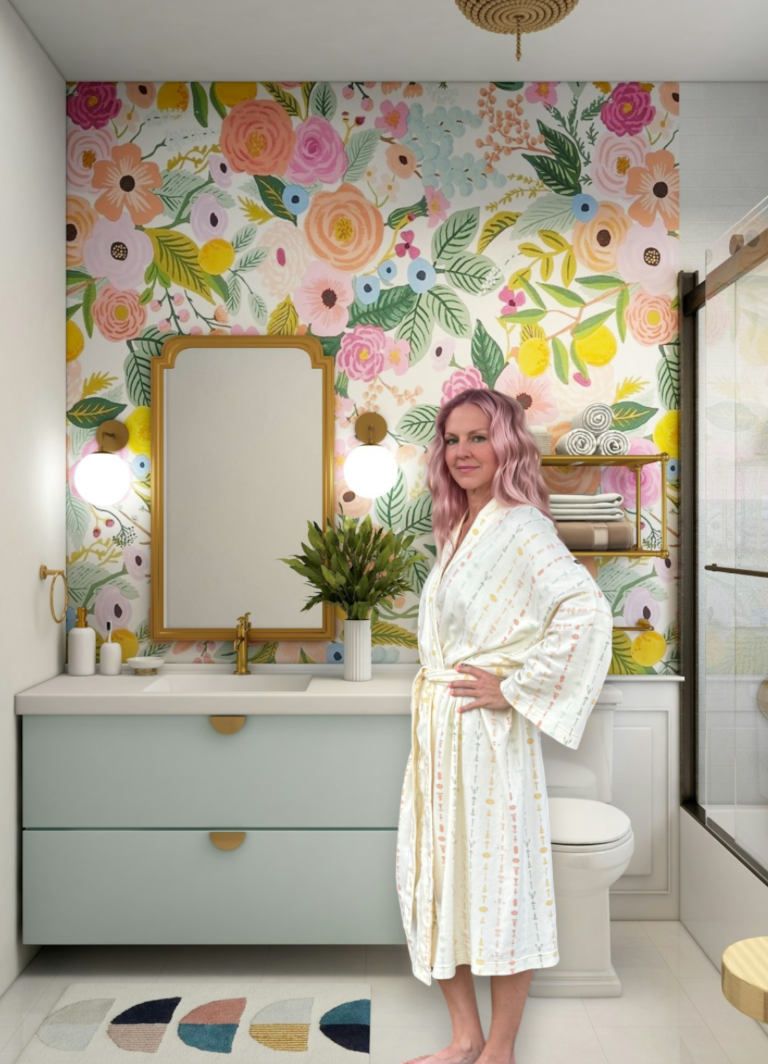 Women's Organic Cotton Robe - Boho Floral