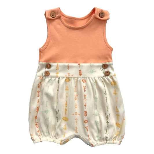 Organic Baby Bubble Romper - Boho Floral
