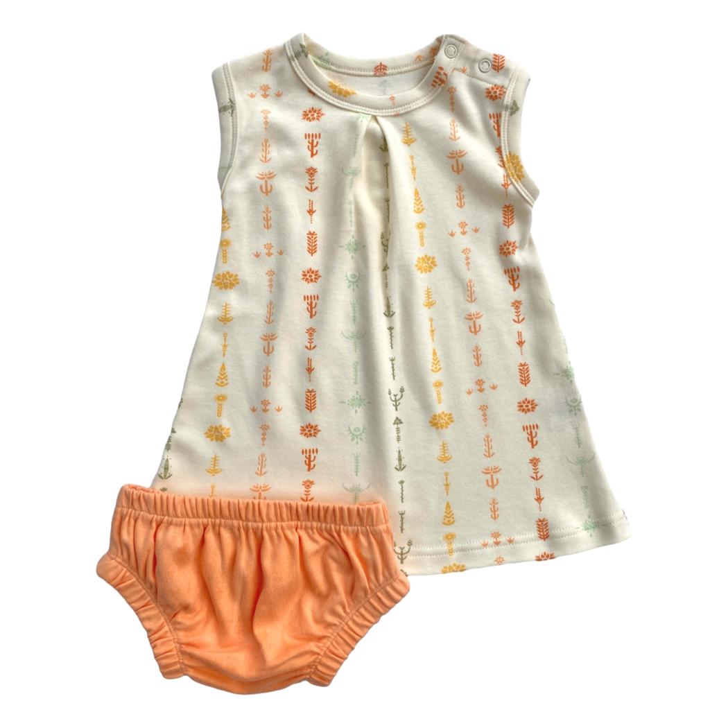 Organic Baby Dress w/ Bloomers - Boho Floral
