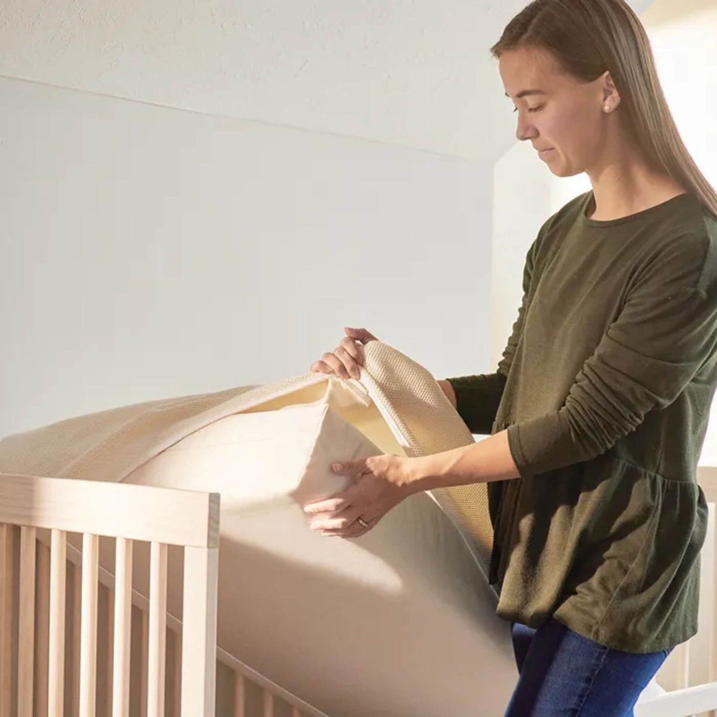 Breathable Organic Baby Crib Mattress Cover