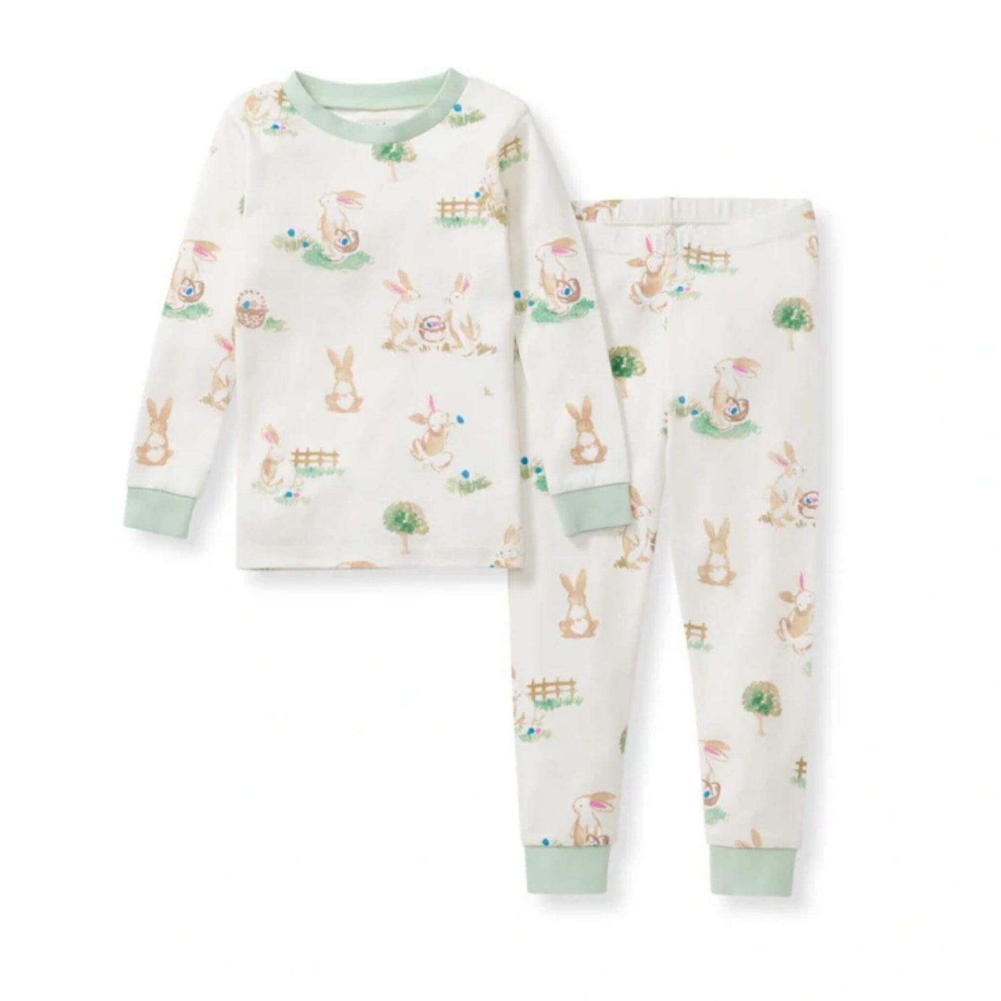 Bunny Egg Hunt Organic Toddler & Kid Pajamas