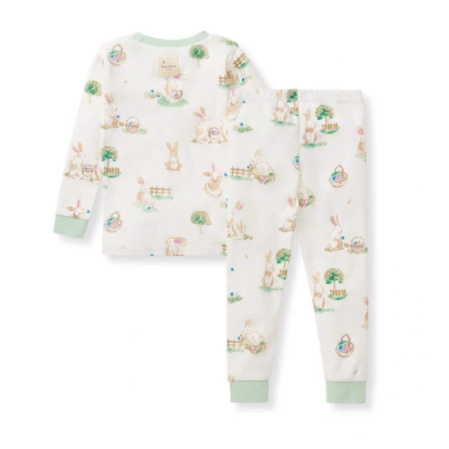 Bunny Egg Hunt Organic Toddler & Kid Pajamas