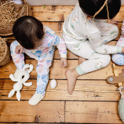Bunny Egg Hunt Organic Toddler & Kid Pajamas