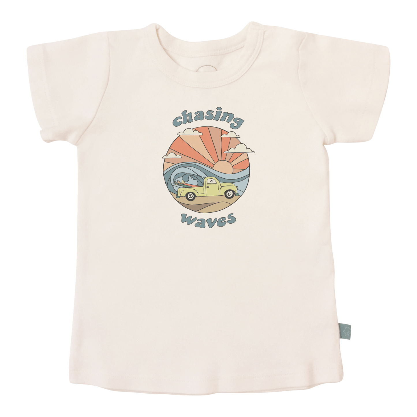 Organic Toddler Graphic Tee - Chasing Waves