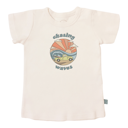 Organic Toddler Graphic Tee - Chasing Waves