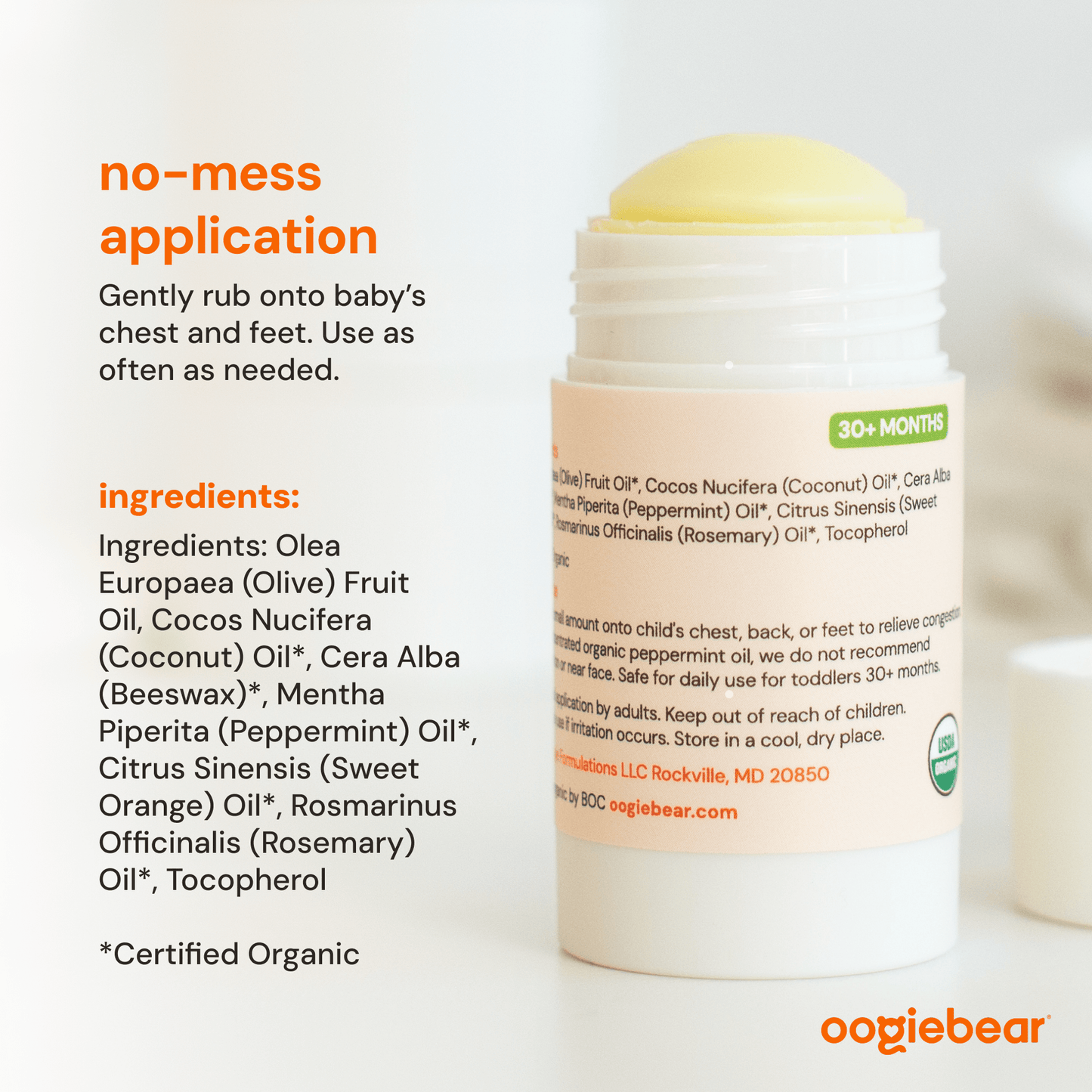 Organic Baby Chest Rub