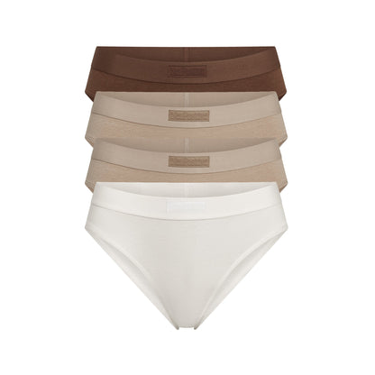 Women's Mid-Rise Brief Bikini 4-Pack