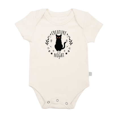 Organic Baby Graphic Bodysuit - Creature of the Night
