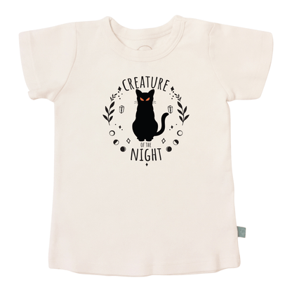 Organic Toddler Halloween Tee - Creature of the Night