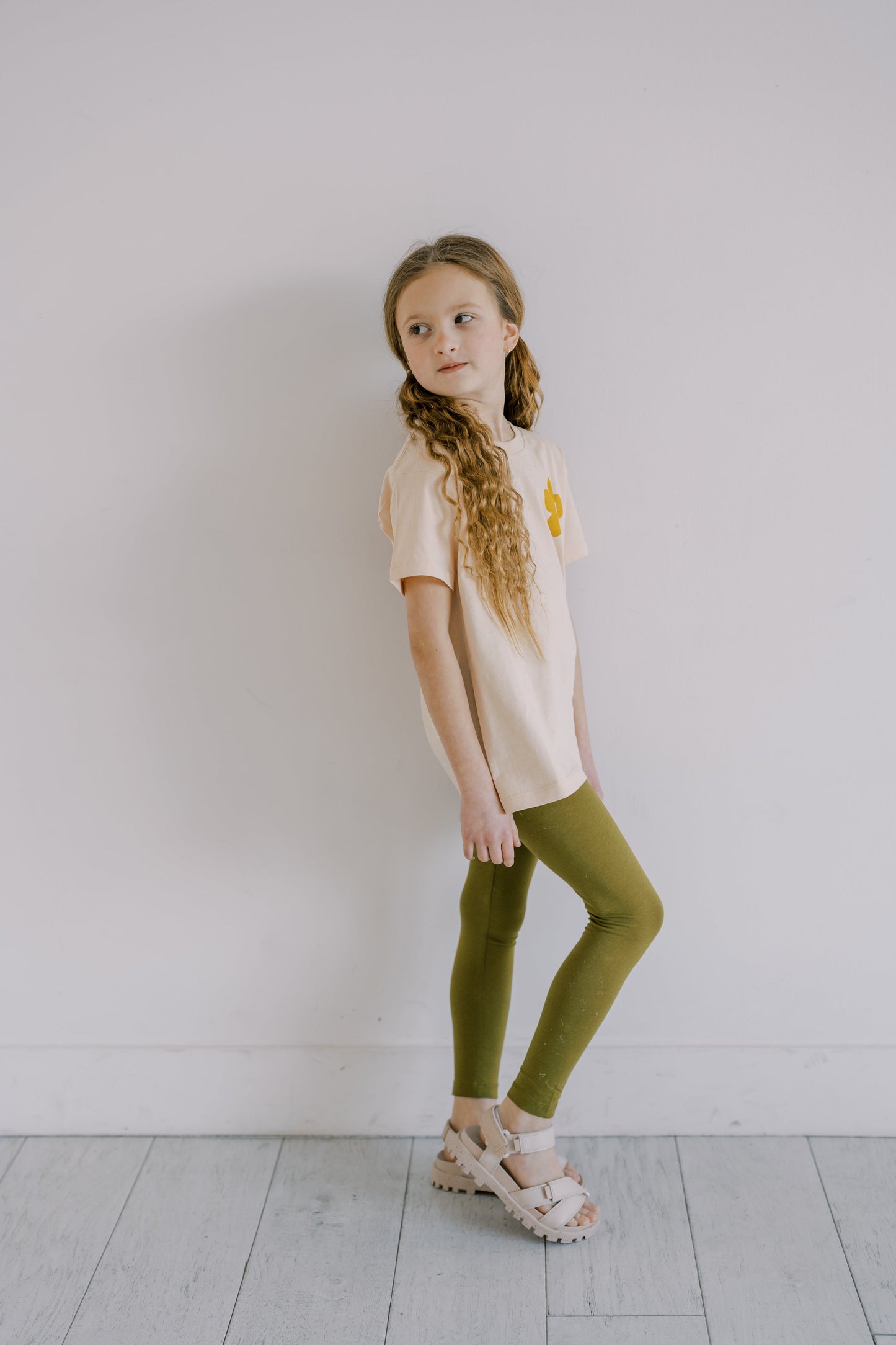 Baby Fir Green Organic Leggings