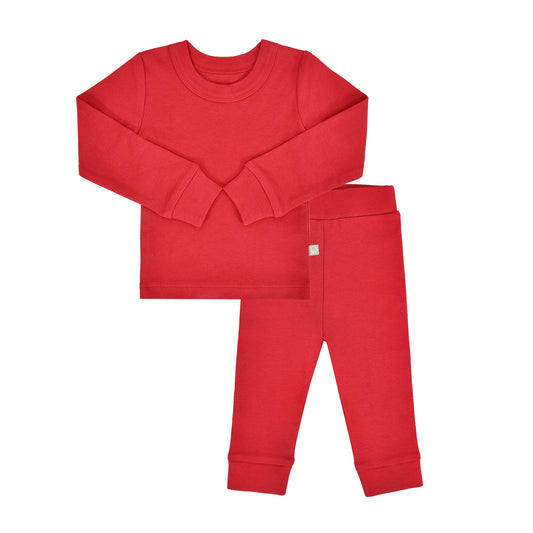 Organic Baby Pajamas - Scarlet Red