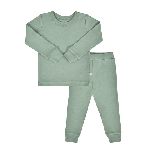 Organic Baby Pajamas - Basil Green
