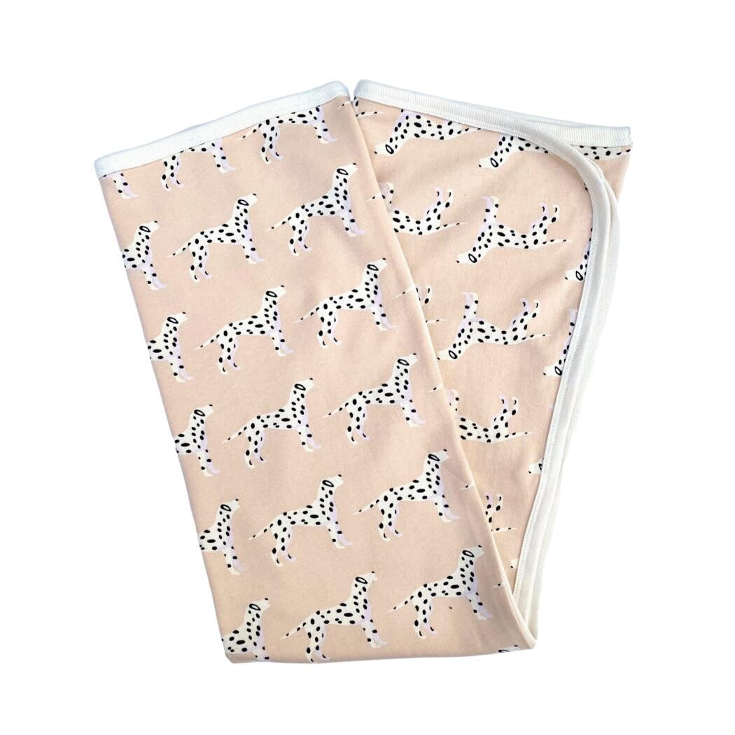 GOTS Certified Organic Cotton Baby Blanket - Dalmatian