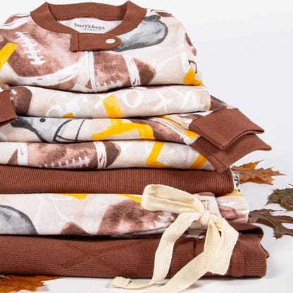 Football Season Organic Toddler & Kid Pajamas