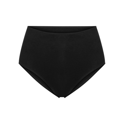 Women's High-Rise Brief Panty - Black