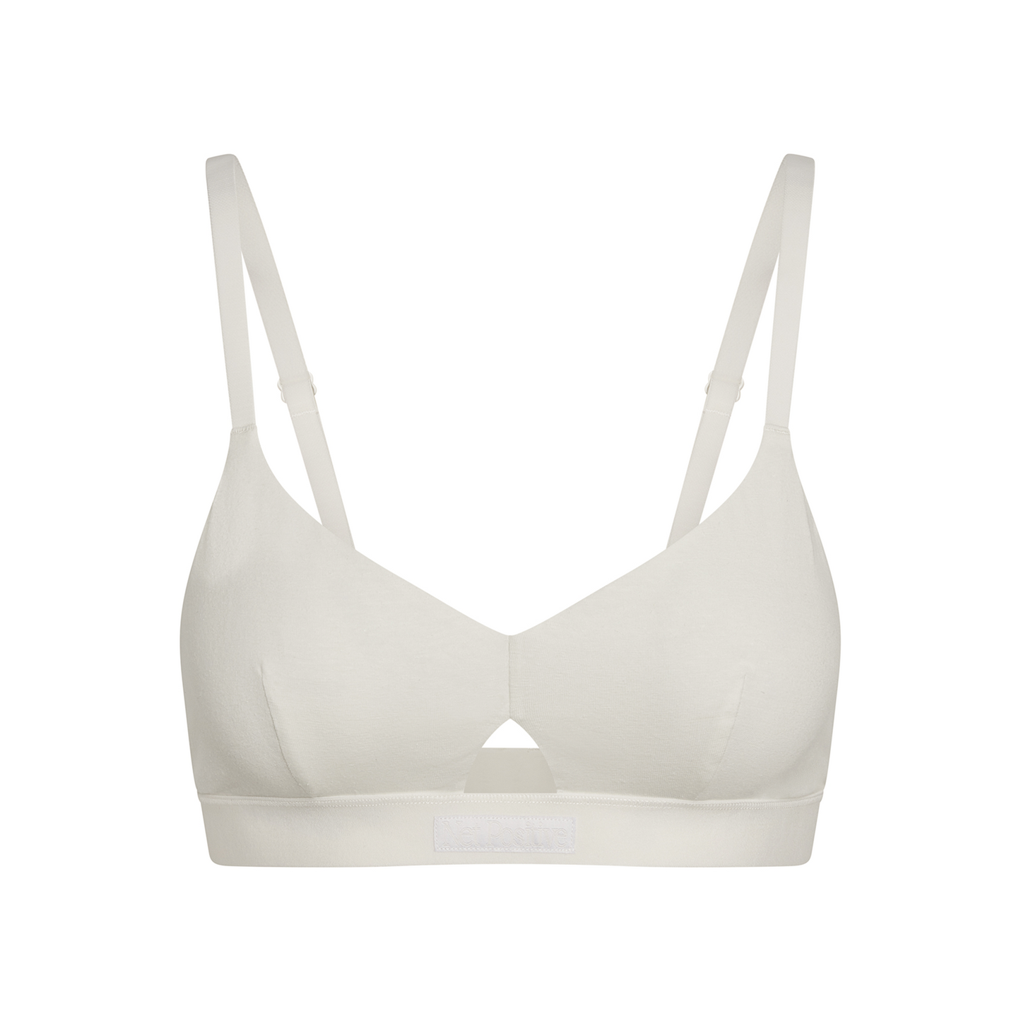Keyhole Bra - White