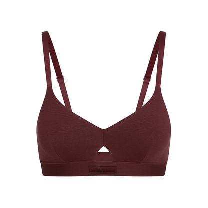 Organic Women's Keyhole Bra - Sour Cherry